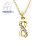 จี้เพชร จี้ทองคำ จี้อินฟินิตี้ เพชรแท้  - P1090DGe