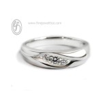 แหวนพาลาเดียม แหวนเพชร แหวนแต่งงาน แหวนหมั้น-R1193DPD