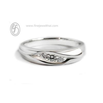 แหวนพาลาเดียม แหวนเพชร แหวนแต่งงาน แหวนหมั้น - R1194DPD