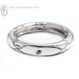 แหวนพาลาเดียม แหวนเพชร แหวนแต่งงาน แหวนหมั้น-R1204DPD
