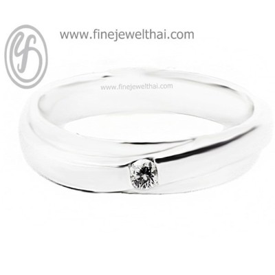 แหวนพาลาเดียม แหวนเพชร แหวนแต่งงาน แหวนหมั้น - R3064DPD