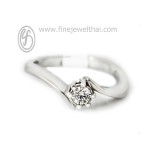 แหวนพาลาเดียม แหวนเพชร แหวนแต่งงาน แหวนหมั้น - R3067DPD