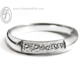 แหวนแพลทินัม แหวนเพชร แหวนหมั้น แหวนแต่งงาน  - R1198DPT
