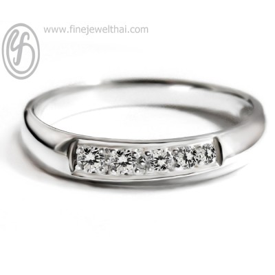 แหวนแพลทินัม แหวนเพชร แหวนหมั้น แหวนแต่งงาน  - R1198DPT