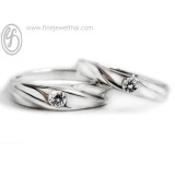 แหวนแพลทินัม แหวนเพชร แหวนแต่งงาน แหวนหมั้น-RC30107DPT